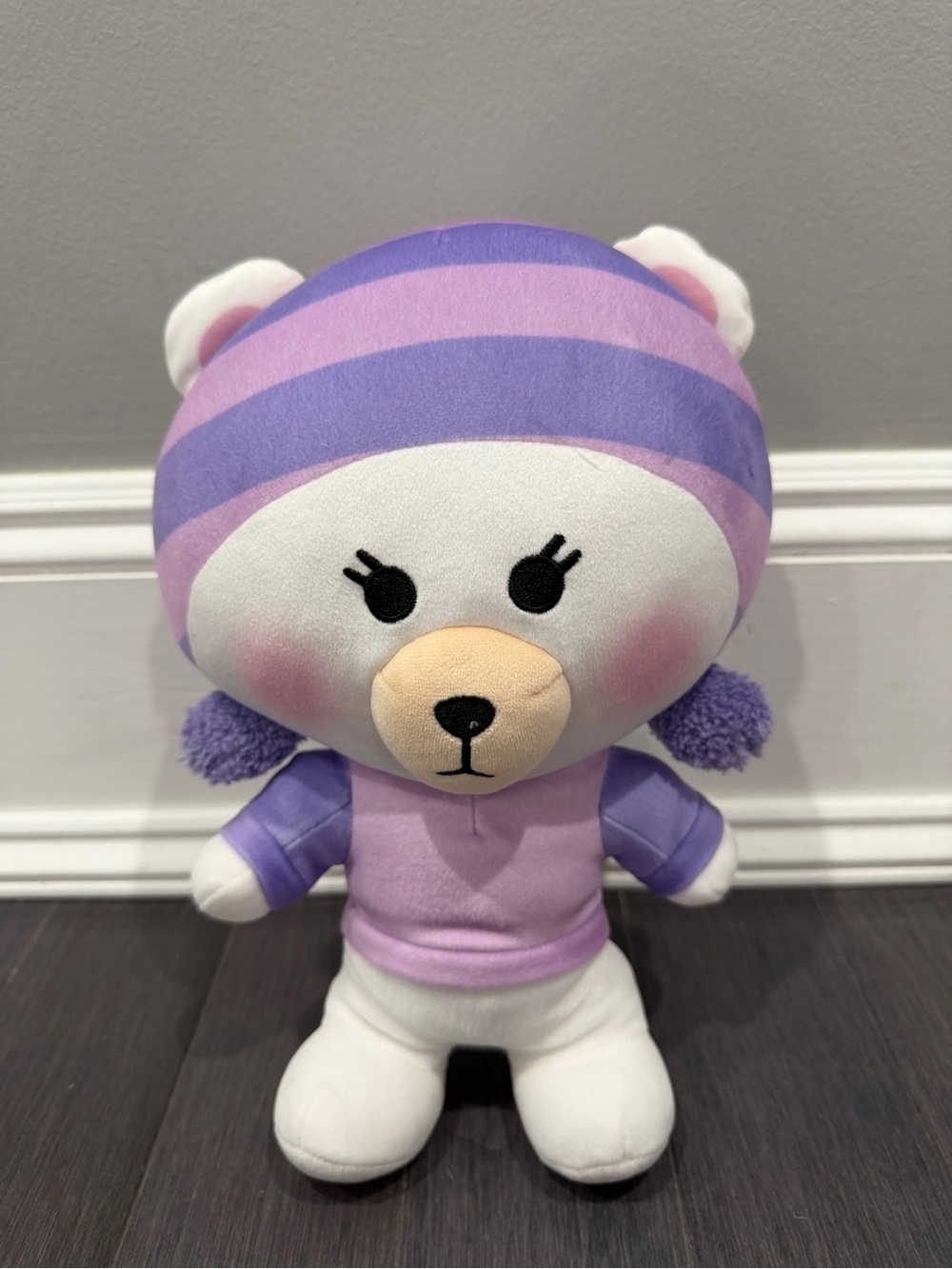 Moriah Elizabeth Marlo Guys & Gals 11” in Plush Purple Bear Stuffed Animal